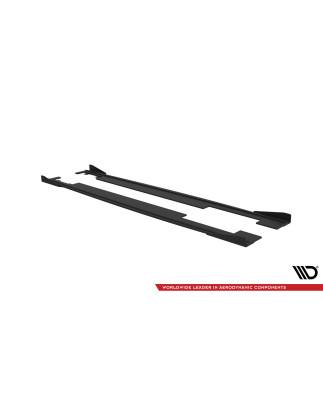 Diffusori minigonne street pro + Flaps Audi A7 RS7 Look C7 (Cod. M-AUA7C7RS7LOOKCNC-SD1B+SF1G)
