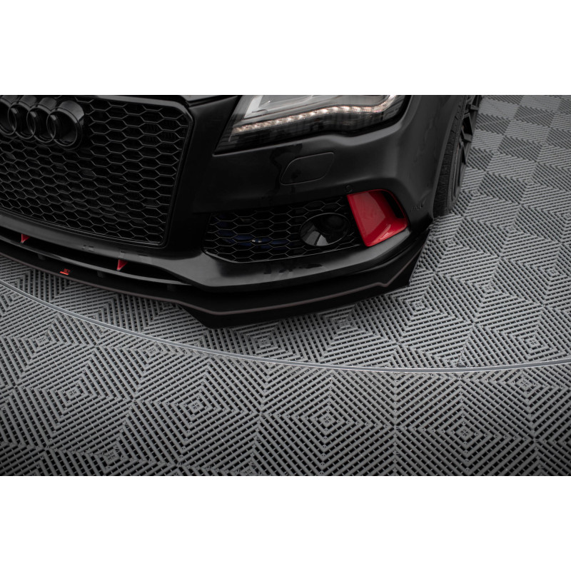 Flaps anteriori Audi A7 RS7 Look C7 (Cod. M-AUA7C7RS7LOOKCNC-FSF1G)