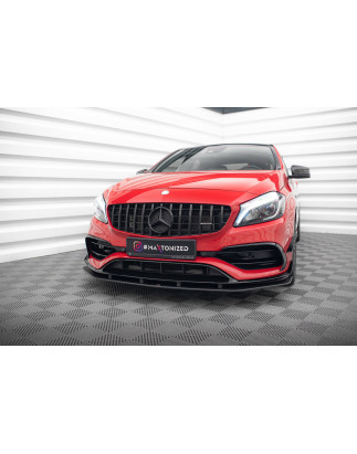 SPLITTER ANTERIORE street pro Mercedes-Benz A 45 AMG Aero W176 Facelift (Cod. M-MEA176FAEROCNC-FD1B)