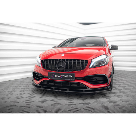 SPLITTER ANTERIORE street pro Mercedes-Benz A 45 AMG Aero W176 Facelift (Cod. M-MEA176FAEROCNC-FD1B)