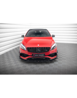 SPLITTER ANTERIORE street pro Mercedes-Benz A 45 AMG Aero W176 Facelift (Cod. M-MEA176FAEROCNC-FD1B)