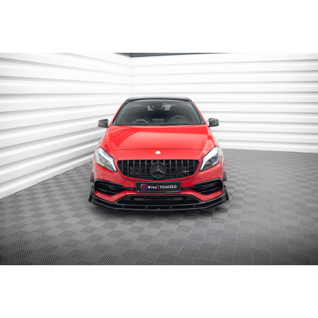 SPLITTER ANTERIORE street pro + Flaps Mercedes-Benz A 45 AMG Aero W176 Facelift (Cod. M-MEA176FAEROC