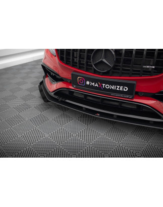 SPLITTER ANTERIORE street pro + Flaps Mercedes-Benz A 45 AMG Aero W176 Facelift (Cod. M-MEA176FAEROC