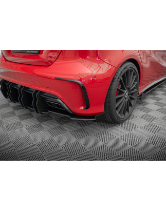 Splitters posteriori laterali Street Pro + Flaps Mercedes-Benz A 45 AMG W176 Facelift (Cod. M-MEA176