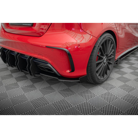 Splitters posteriori laterali Street Pro + Flaps Mercedes-Benz A 45 AMG W176 Facelift (Cod. M-MEA176