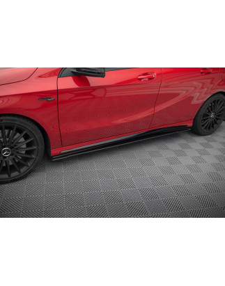 Diffusori minigonne street pro Mercedes-Benz A 45 AMG W176 Facelift (Cod. M-MEA176FAEROCNC-SD1B)