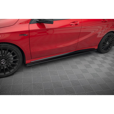 Diffusori minigonne street pro Mercedes-Benz A 45 AMG W176 Facelift (Cod. M-MEA176FAEROCNC-SD1B)