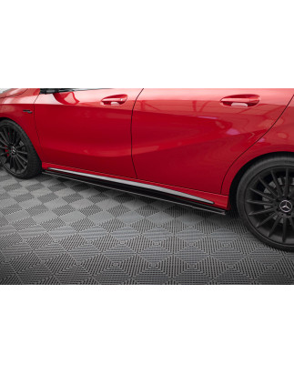 Diffusori minigonne street pro Mercedes-Benz A 45 AMG W176 Facelift (Cod. M-MEA176FAEROCNC-SD1B)