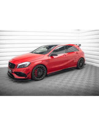 Diffusori minigonne street pro Mercedes-Benz A 45 AMG W176 Facelift (Cod. M-MEA176FAEROCNC-SD1B)