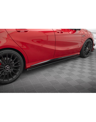 Diffusori minigonne street pro Mercedes-Benz A 45 AMG W176 Facelift (Cod. M-MEA176FAEROCNC-SD1B)