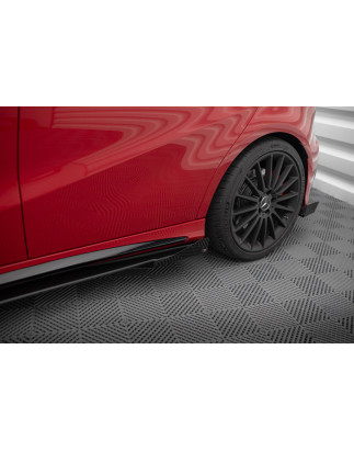 Diffusori minigonne street pro + Flaps Mercedes-Benz A 45 AMG W176 Facelift (Cod. M-MEA176FAEROCNC-S