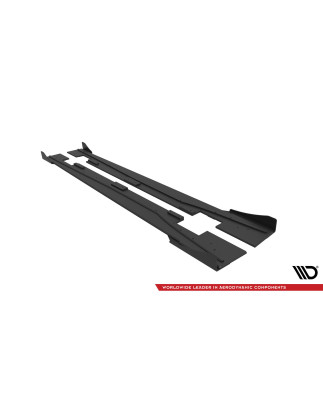 Diffusori minigonne street pro + Flaps Mercedes-Benz A 45 AMG W176 Facelift (Cod. M-MEA176FAEROCNC-S