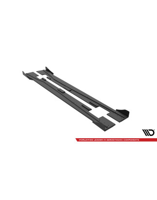Diffusori minigonne street pro + Flaps Mercedes-Benz A 45 AMG W176 Facelift (Cod. M-MEA176FAEROCNC-S