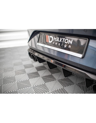 Sottoparaurti posteriore + scarico Ends Imitation Seat Leon FR  Mk4 (Cod. M-SE-LE-4-FR-RS1G+BLACK)