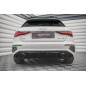 Sottoparaurti posteriore + scarico Ends Imitation Audi A3 S-Line Sportback 8Y (Cod. M-AU-A3-8Y-SLINE