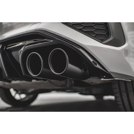Sottoparaurti posteriore + scarico Ends Imitation Audi A3 S-Line Sportback 8Y (Cod. M-AU-A3-8Y-SLINE