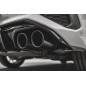 Sottoparaurti posteriore + scarico Ends Imitation Audi A3 S-Line Sportback 8Y (Cod. M-AU-A3-8Y-SLINE