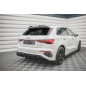 Sottoparaurti posteriore + scarico Ends Imitation Audi A3 S-Line Sportback 8Y (Cod. M-AU-A3-8Y-SLINE