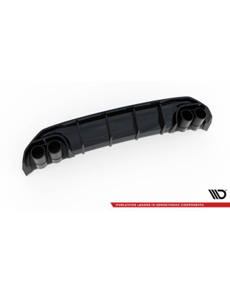 Sottoparaurti posteriore + scarico Ends Imitation Audi A3 S-Line Sportback 8Y (Cod. M-AU-A3-8Y-SLINE