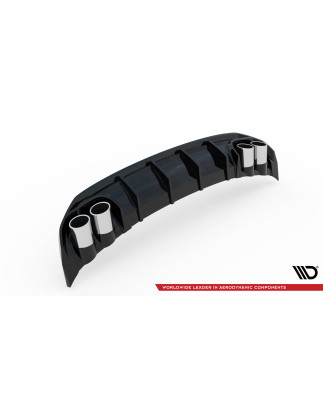 Sottoparaurti posteriore + scarico Ends Imitation Audi A3 S-Line Sportback 8Y (Cod. M-AU-A3-8Y-SLINE