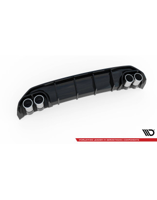 Sottoparaurti posteriore + scarico Ends Imitation Audi A3 S-Line Sportback 8Y (Cod. M-AU-A3-8Y-SLINE