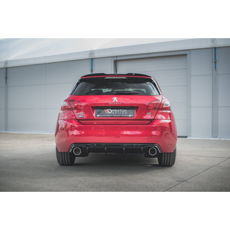 Sottoparaurti posteriore + scarico Ends Imitation Peugeot 308 GT Mk2 Facelift (Cod. M-PE-308-2F-GT-R