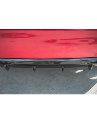 Sottoparaurti posteriore + scarico Ends Imitation Peugeot 308 GT Mk2 Facelift (Cod. M-PE-308-2F-GT-R