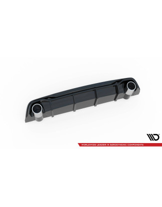 Sottoparaurti posteriore + scarico Ends Imitation Peugeot 308 GT Mk2 Facelift (Cod. M-PE-308-2F-GT-R