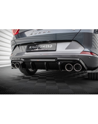 Sottoparaurti posteriore V.3 + scarico Ends Imitation Cupra Formentor Mk1 (Cod. M-CU-FO-1-RS3G+RS3RG