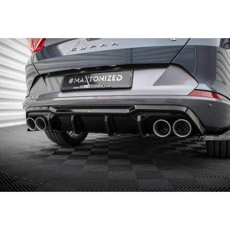 Sottoparaurti posteriore V.3 + scarico Ends Imitation Cupra Formentor Mk1 (Cod. M-CU-FO-1-RS3G+RS3RG