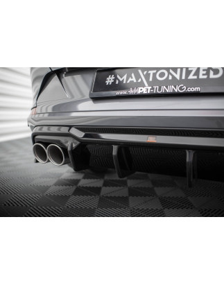 Sottoparaurti posteriore V.3 + scarico Ends Imitation Cupra Formentor Mk1 (Cod. M-CU-FO-1-RS3G+RS3RG
