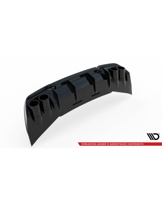 Sottoparaurti posteriore V.3 + scarico Ends Imitation Cupra Formentor Mk1 (Cod. M-CU-FO-1-RS3G+RS3RG