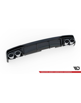 Sottoparaurti posteriore + scarico Ends Imitation Audi A6 S-Line / S6 C8 / C8 Facelift (Cod. M-AU-A6