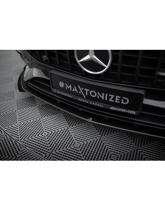 SPLITTER ANTERIORE street pro + Flaps Mercedes-AMG A35 W177 Facelift (Cod. M-MEA177F35CNC-FD1B+FSF1G