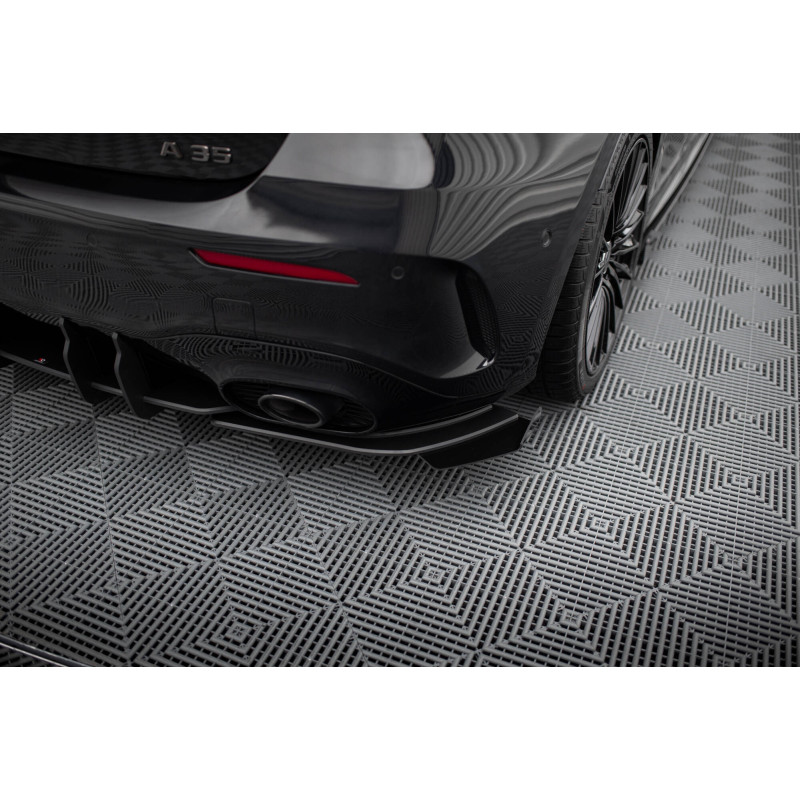 Splitters posteriori laterali Street Pro + Flaps Mercedes-AMG A35  W177 (Cod. M-MEA177F35CNC-RSD1B+R