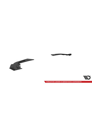 Splitters posteriori laterali Street Pro + Flaps Mercedes-AMG A35  W177 (Cod. M-MEA177F35CNC-RSD1B+R