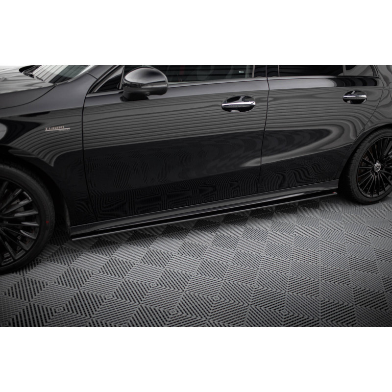 Diffusori minigonne street pro Mercedes-AMG A35 W177 Facelift (Cod. M-MEA177F35CNC-SD1B)