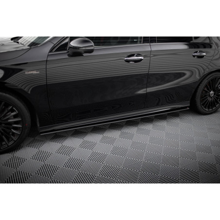 Diffusori minigonne street pro Mercedes-AMG A35 W177 Facelift (Cod. M-MEA177F35CNC-SD1B)