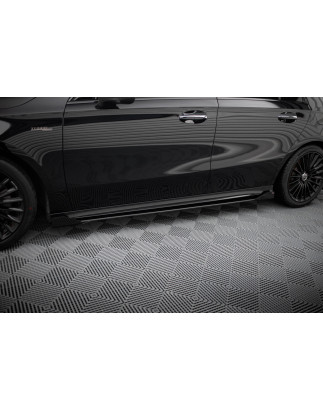 Diffusori minigonne street pro + Flaps Mercedes-AMG A35 W177 Facelift (Cod. M-MEA177F35CNC-SD1B+SF1G