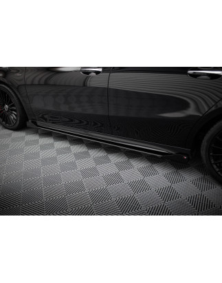 Diffusori minigonne street pro + Flaps Mercedes-AMG A35 W177 Facelift (Cod. M-MEA177F35CNC-SD1B+SF1G