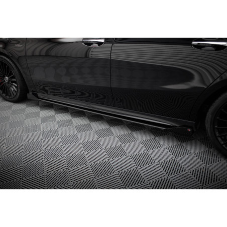 Diffusori minigonne street pro + Flaps Mercedes-AMG A35 W177 Facelift (Cod. M-MEA177F35CNC-SD1B+SF1G