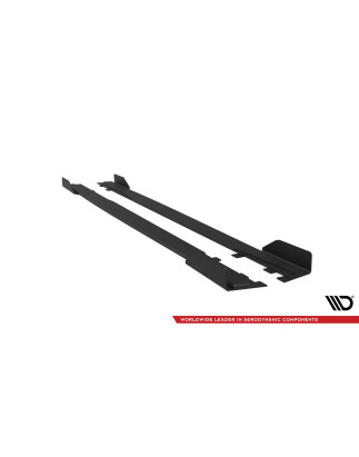 Diffusori minigonne street pro + Flaps Mercedes-AMG A35 W177 Facelift (Cod. M-MEA177F35CNC-SD1B+SF1G