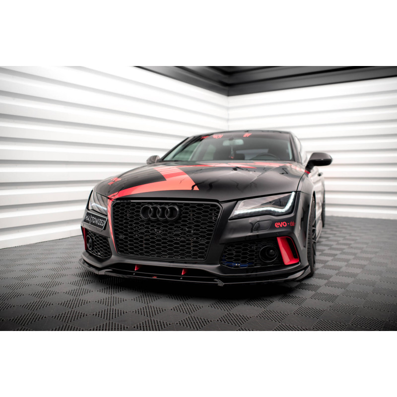 SPLITTER ANTERIORE Audi A7 RS7 Look C7 (Cod. M-AU-A7-C7-RS7LOOK-FD1G)