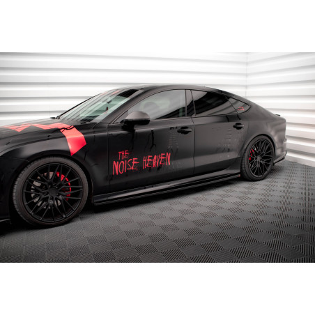 Diffusori minigonne Audi A7 RS7 Look C7 (Cod. M-AU-A7-C7-SLINE-SD1G)