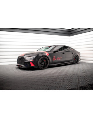 Diffusori minigonne Audi A7 RS7 Look C7 (Cod. M-AU-A7-C7-SLINE-SD1G)