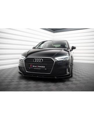 SPLITTER ANTERIORE V.1 Audi A3 Sportback 8V Facelift (Cod. M-AU-A3-3F-SB-FD1G)