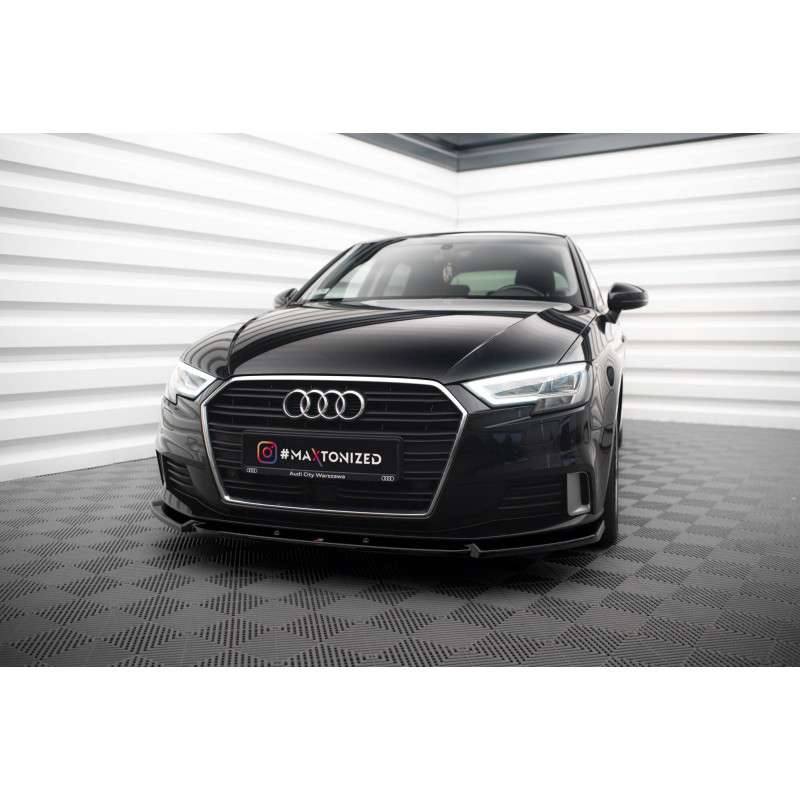 SPLITTER ANTERIORE V.1 Audi A3 Sportback 8V Facelift (Cod. M-AU-A3-3F-SB-FD1G)