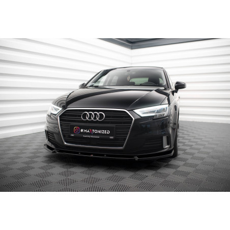 SPLITTER ANTERIORE V.1 Audi A3 Sportback 8V Facelift (Cod. M-AU-A3-3F-SB-FD1G)