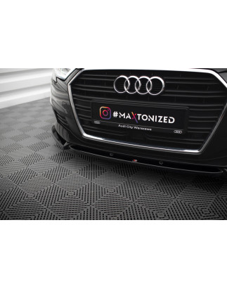 SPLITTER ANTERIORE V.1 Audi A3 Sportback 8V Facelift (Cod. M-AU-A3-3F-SB-FD1G)