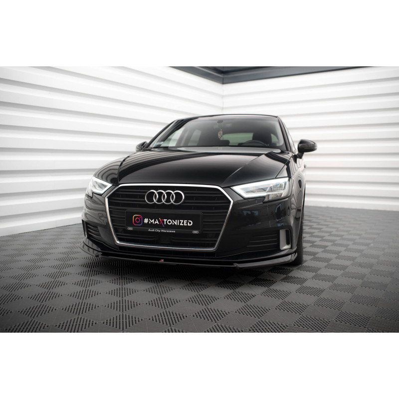 SPLITTER ANTERIORE V.2 Audi A3 Sportback 8V Facelift (Cod. M-AU-A3-3F-SB-FD2G)